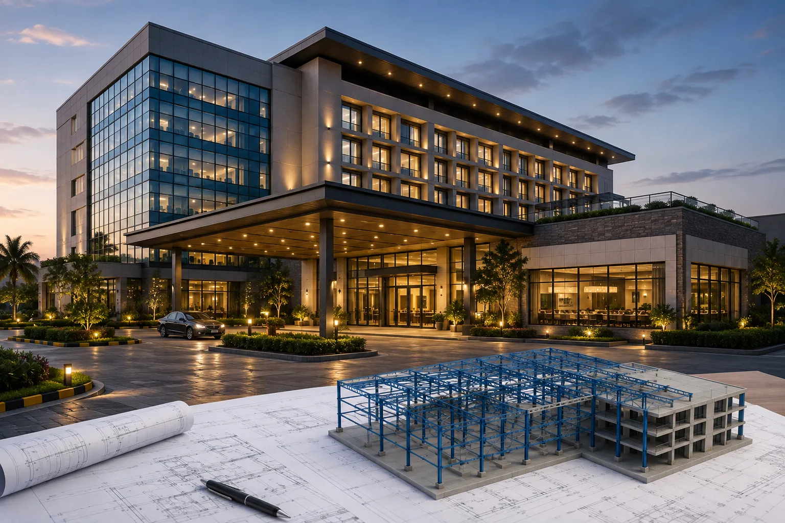 Commercial and hospitality building