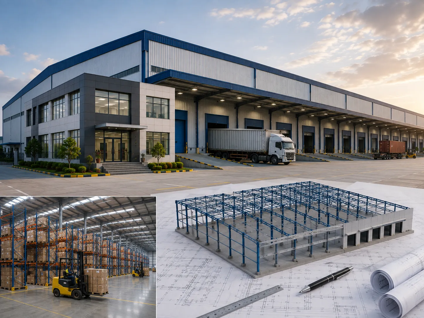 Warehouse and logistics shed